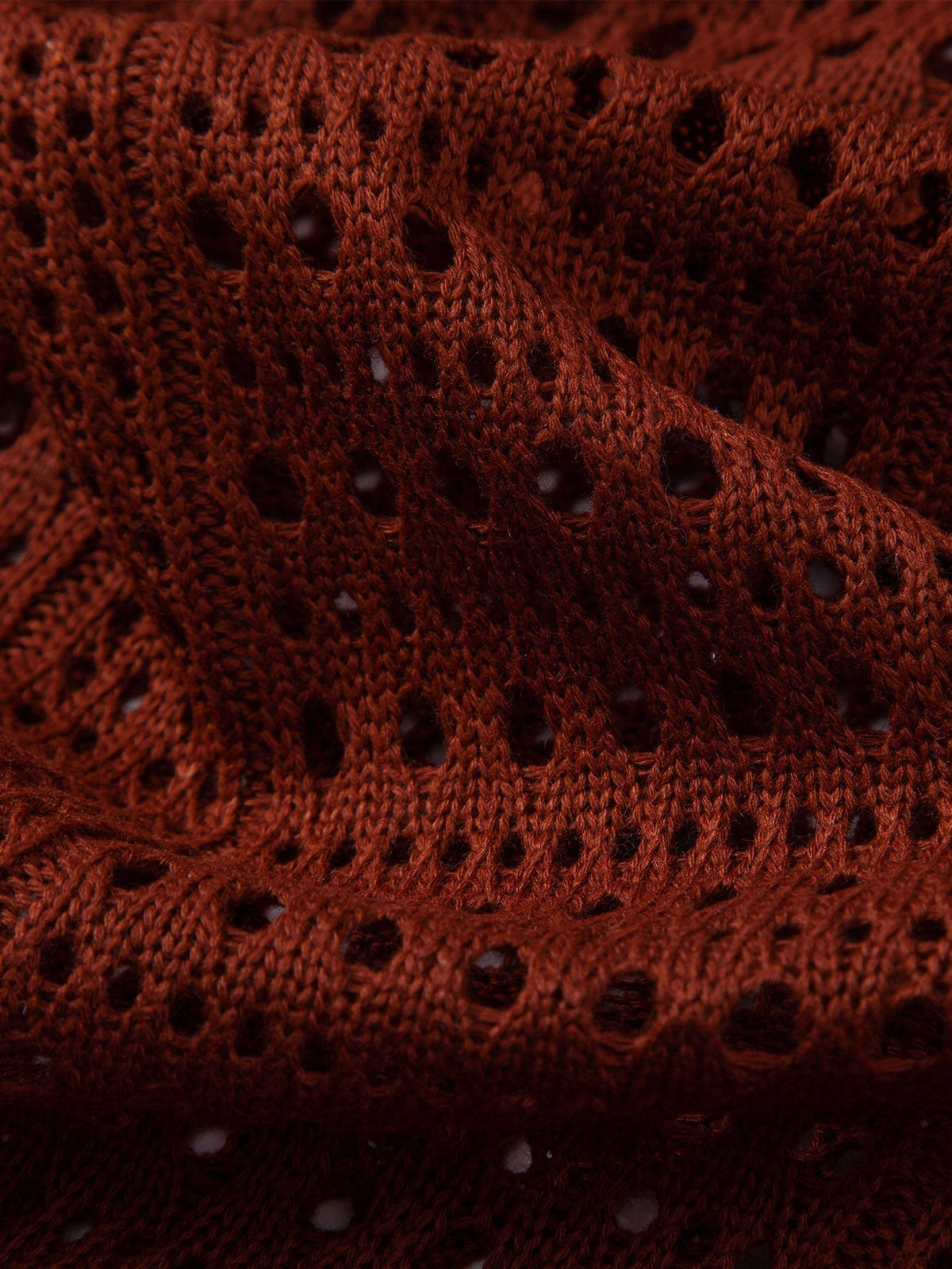 Crochet V Neck Polo Shirt & Straight Leg Linen Pants