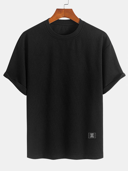 Relax Fit Diamond Jacquard T-Shirt & Diamond Jacquard Shorts