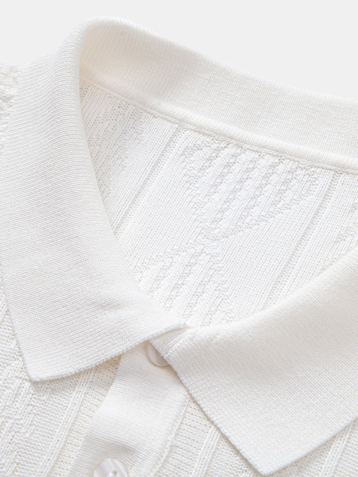 Geometric Jacquard Knitted Polo Shirt & Slim Fit Tapered Trousers