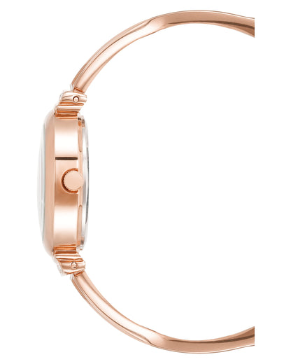 Anne Klein Women's Premium Crystal Accented Bangle Watch Set, AK/2245