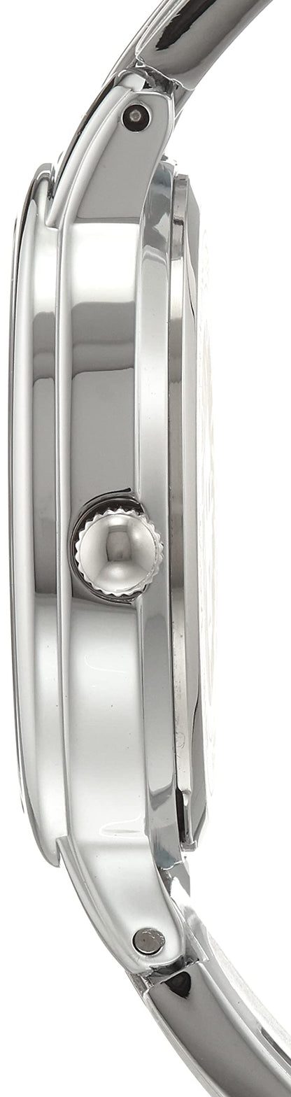 Women's Elegant Diamond Accent Watch – Stainless Steel Quartz Bracelet Watch