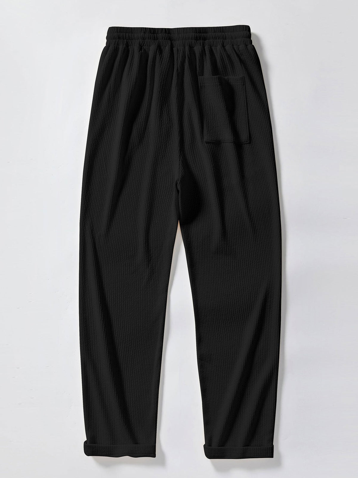 Muscle Fit Ribbed Button Up Shirt & Straight Leg Ribbed Pants