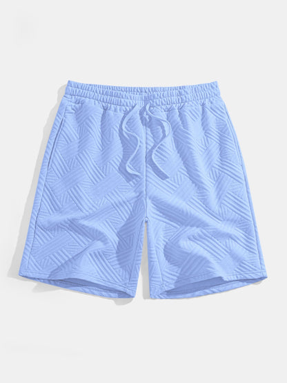 Striped Jacquard T-Shirt & Shorts Set