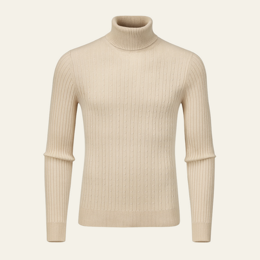 The Siena Ribbed Knit Turtleneck