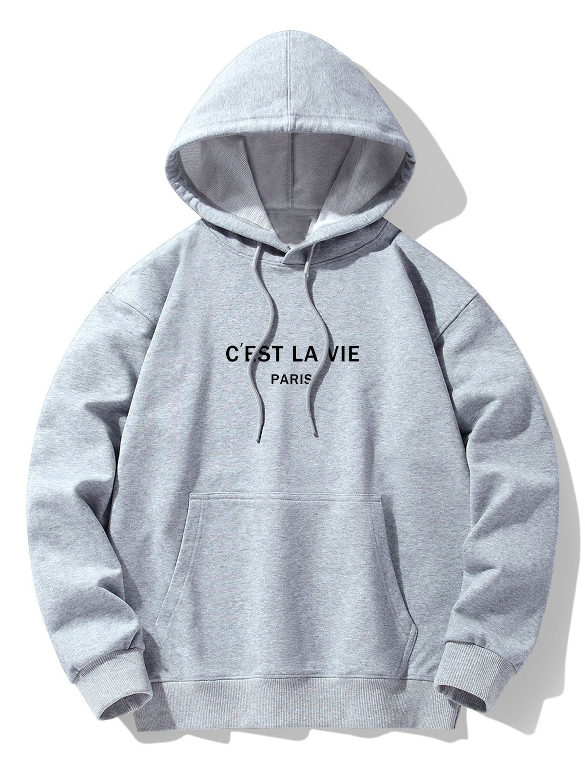 Paris Print Cotton Blend Hoodie & Jogger Pants